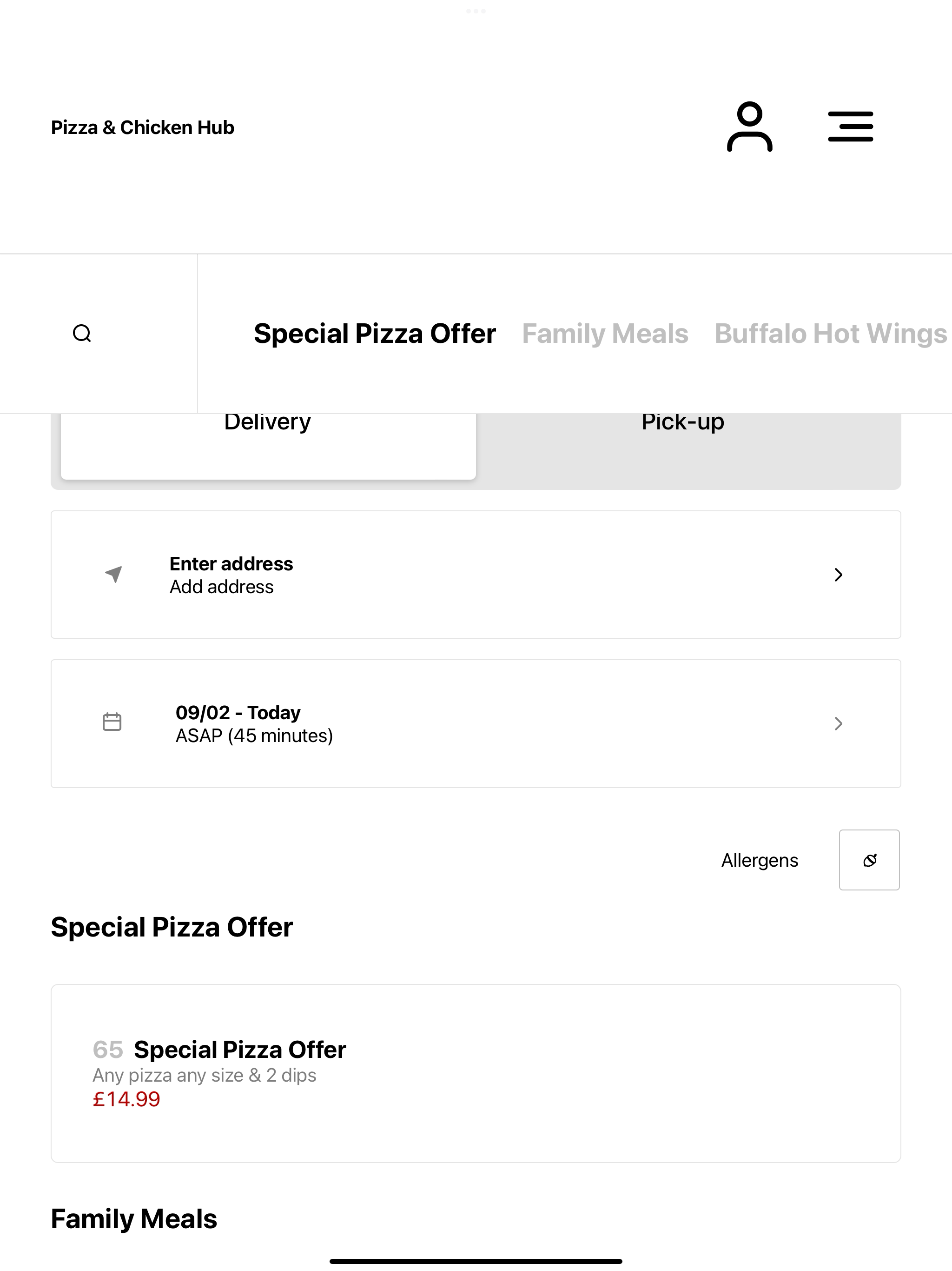 Pizza & Chicken Hub