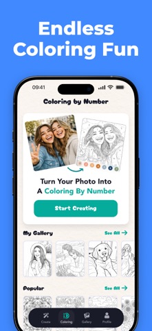 AI Coloring Pages & Book Maker iPhone screenshot
