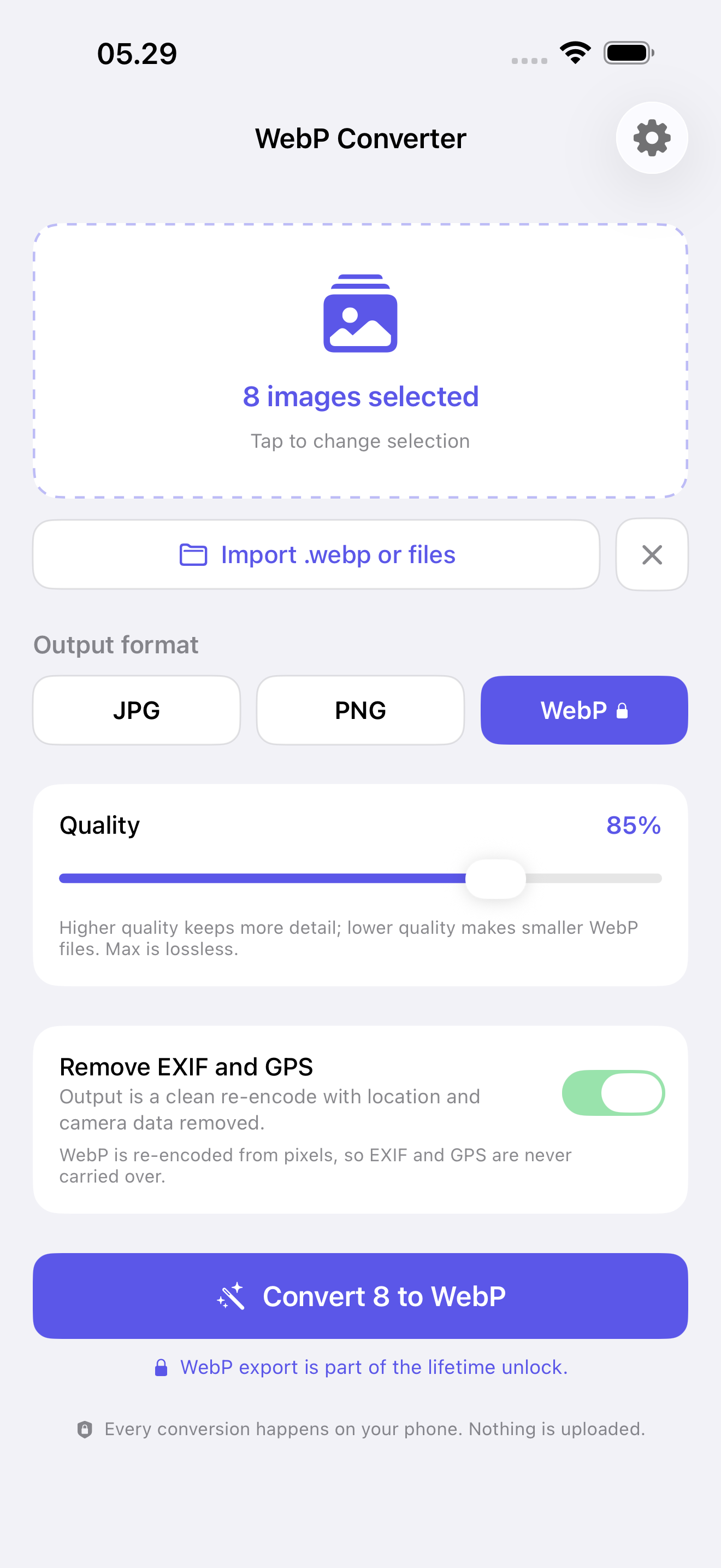 WebP Converter: JPG & PNG screenshot 3