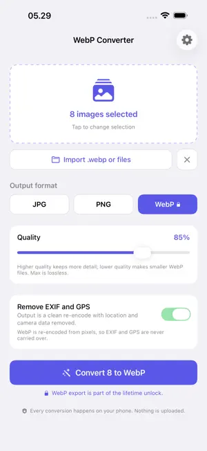 WebP Converter: JPG & PNG screenshot 3