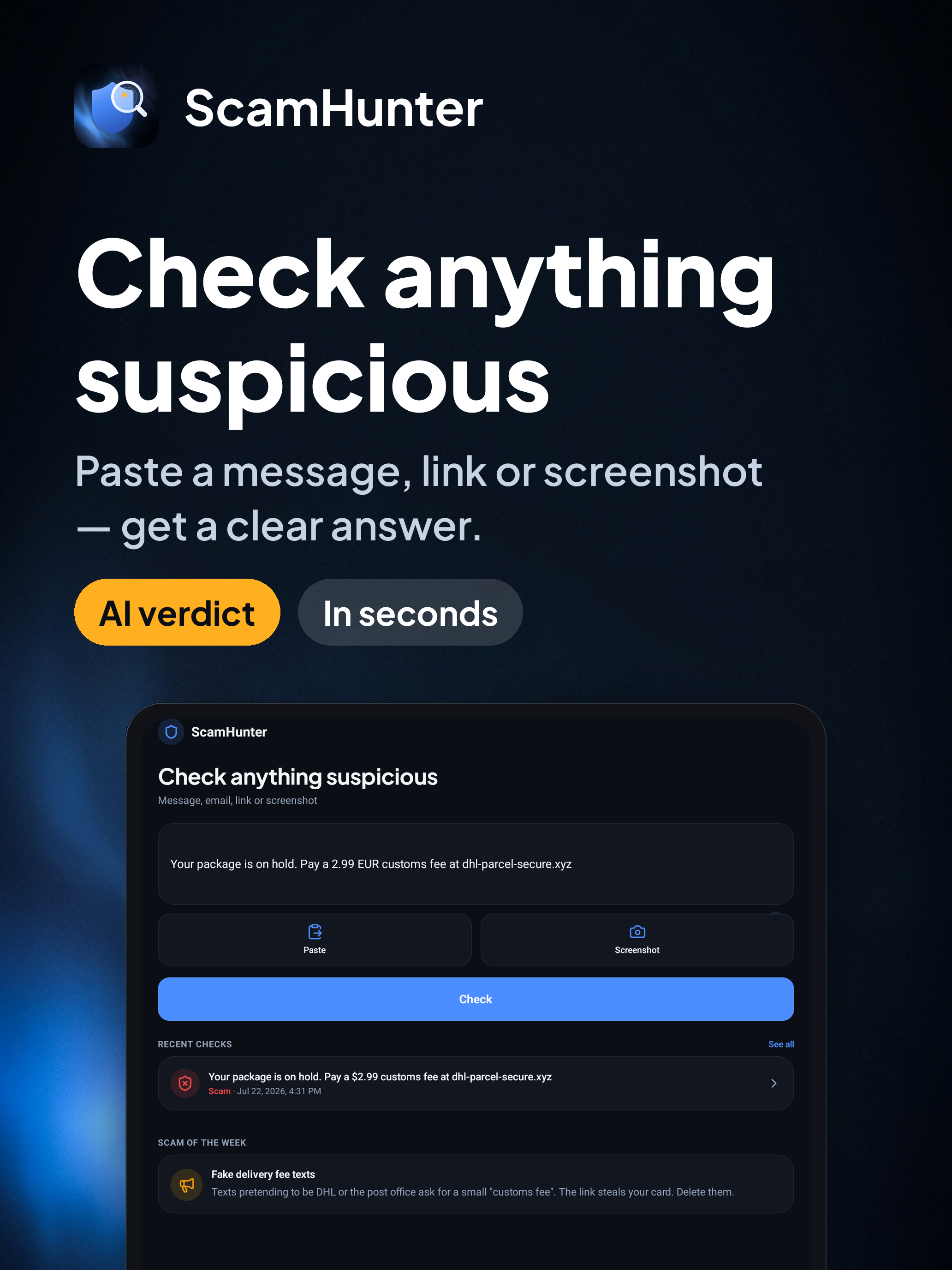 ScamHunter: AI Scam Checker screenshot 6