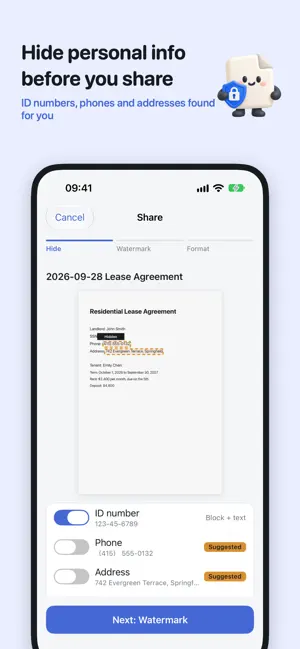 Papercase: Scan & Redact screenshot 3