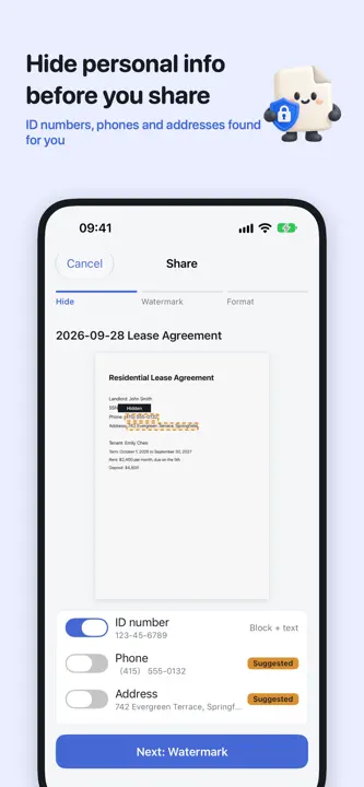Papercase: Scan & Redact screenshot 3