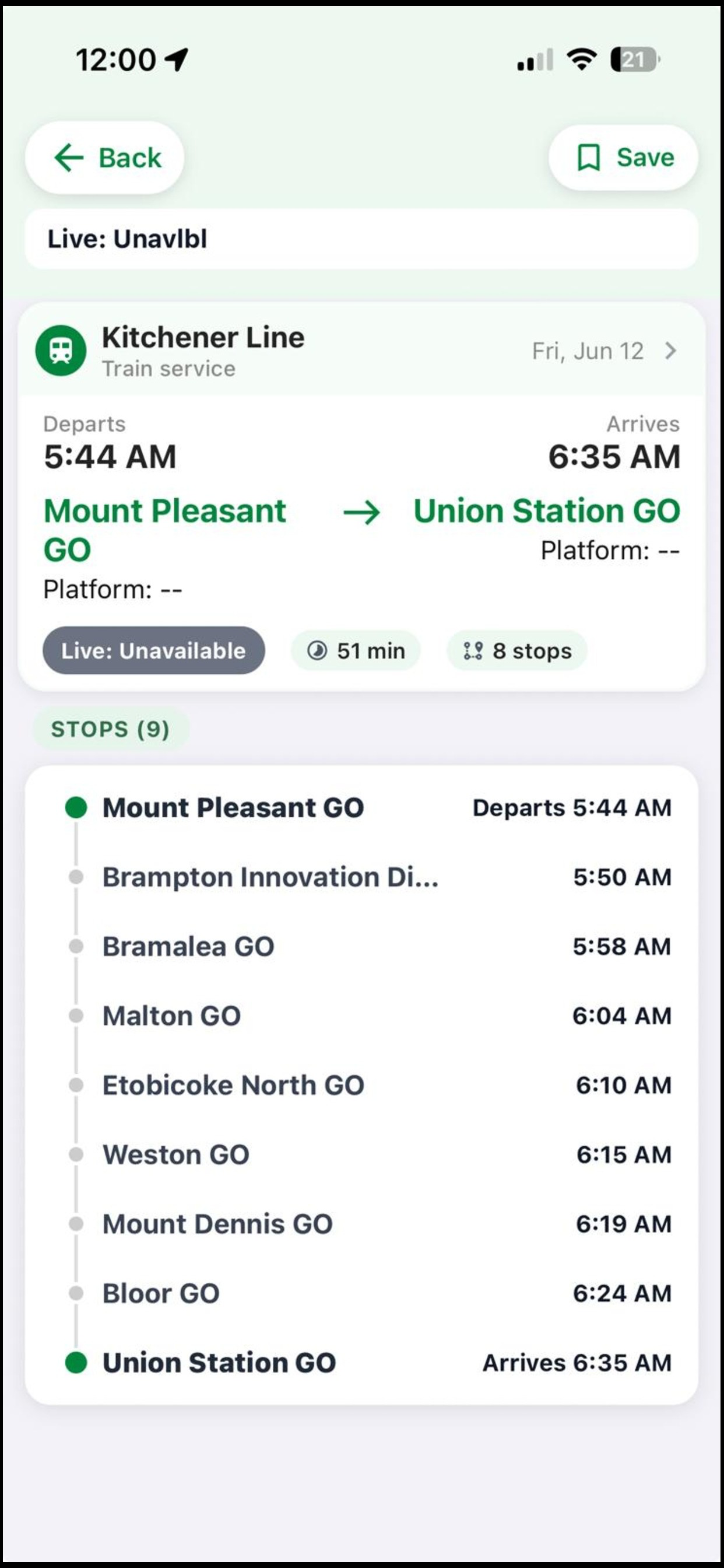 Transit Scanner screenshot 4
