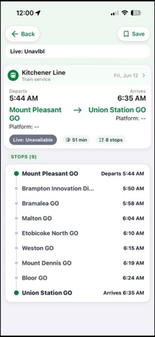 Transit Scanner iPhone screenshot