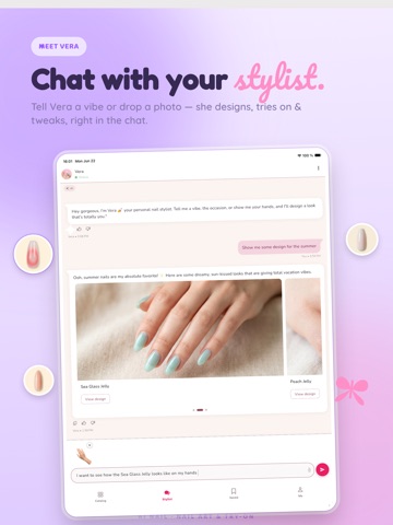 AI Nail: Nail Art & Try-On iPad screenshot