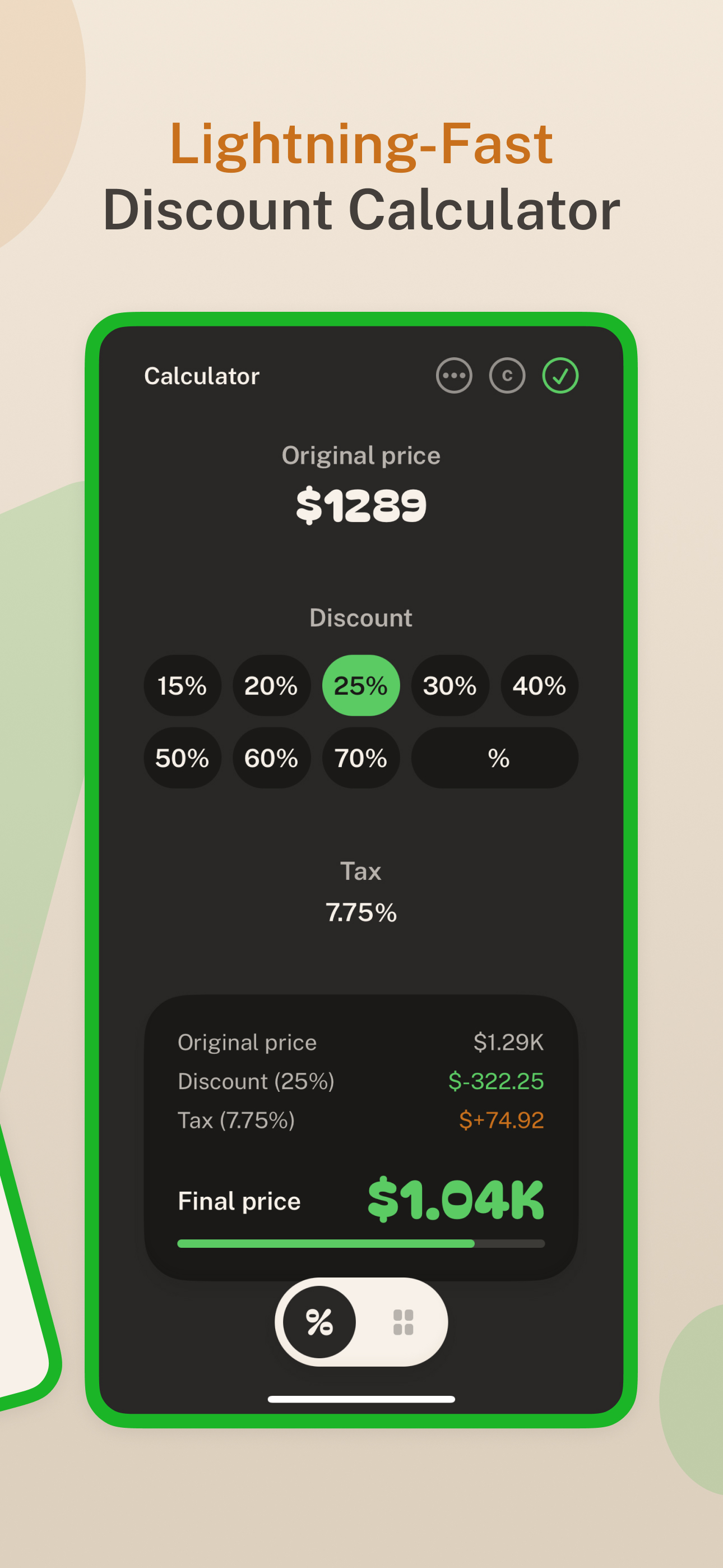 PriceTag: Discount Calculator screenshot 2