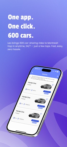 Leo Autopartage - Carshare iPhone screenshot