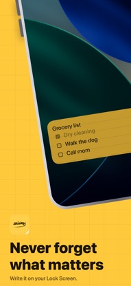 Lock Screen Notes: Sticky screenshot 1