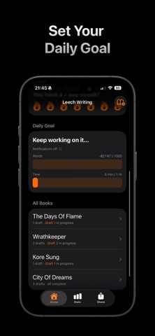 Fiction Tracker: Leech Writing screenshot