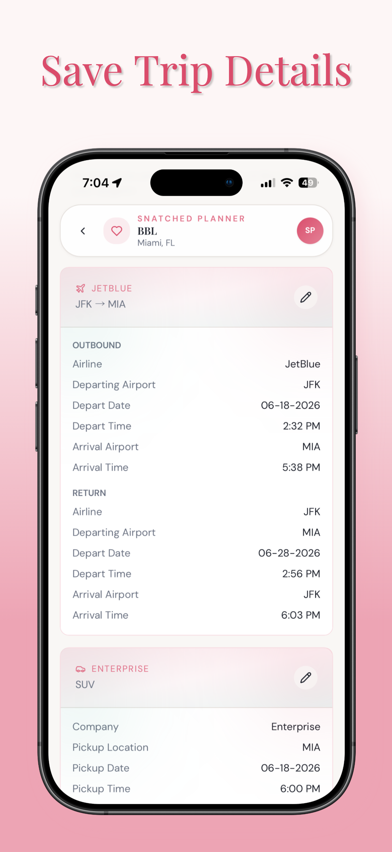 Snatched Planner screenshot 5