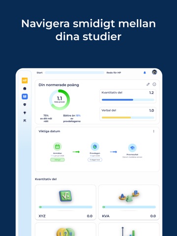 HP-appen: högskoleprovet iPad screenshot 2