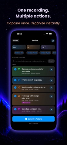 Ozer: Voice Task Manager Screenshot 2 of 4