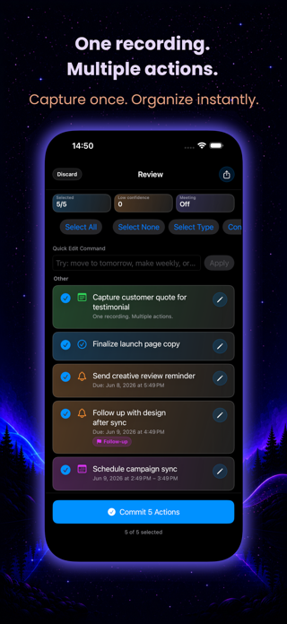 Ozer: Voice Task Manager Screenshot 2 of 4