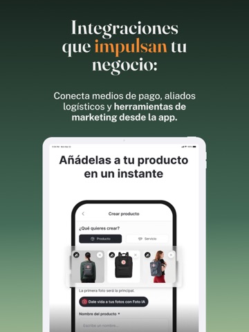 Domun Create your online store iPad screenshot