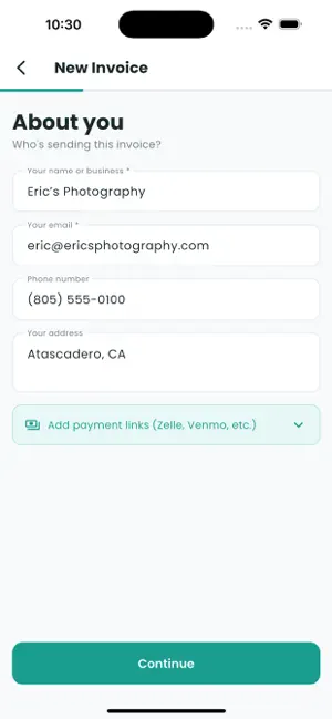 Zipp Invoice screenshot 2
