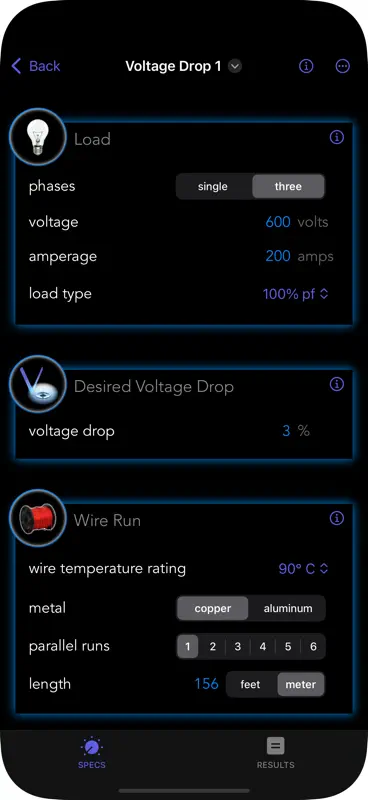 E-Calc Journeyman 2024 screenshot 5 of 8
