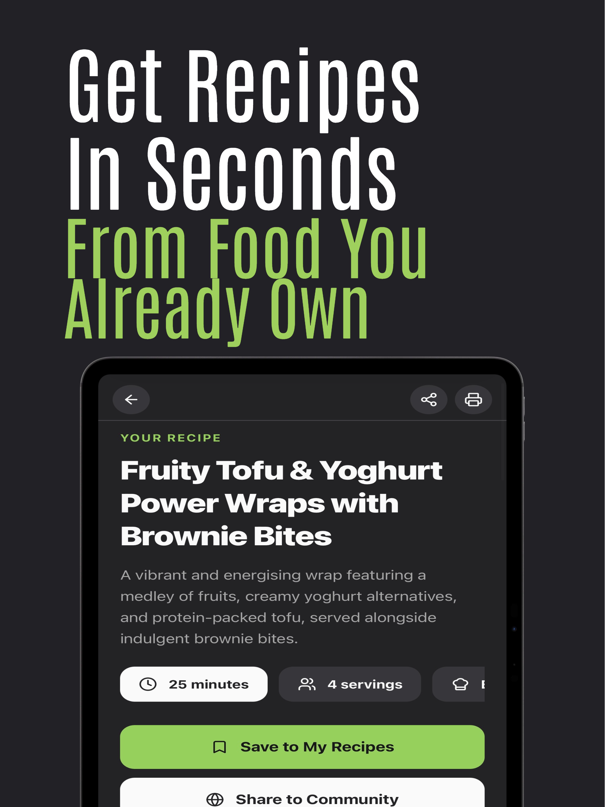 Use It All - Recipe Generator