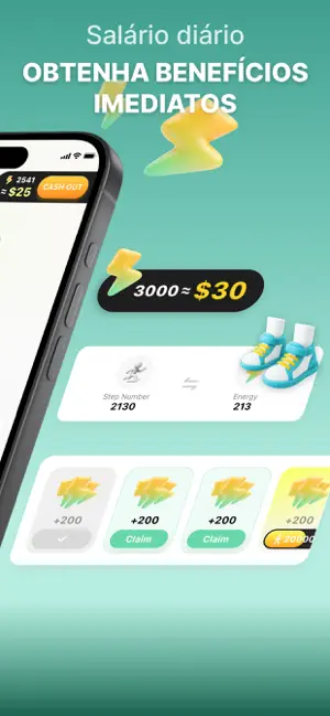 GaintPay: Move & Earn Coins iPhone screenshot 2