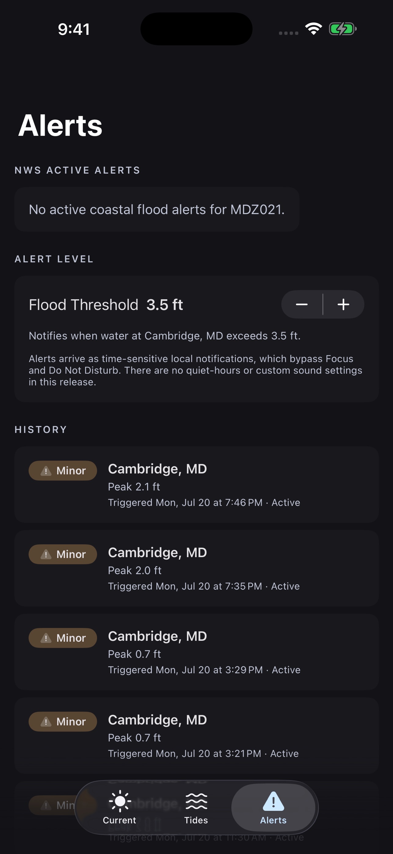 Screenshot 3 of CoastWarn