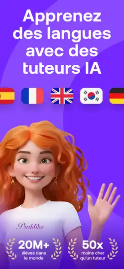 Capture d'écran de Praktika – Parlez Anglais IA sur iPhone 1
