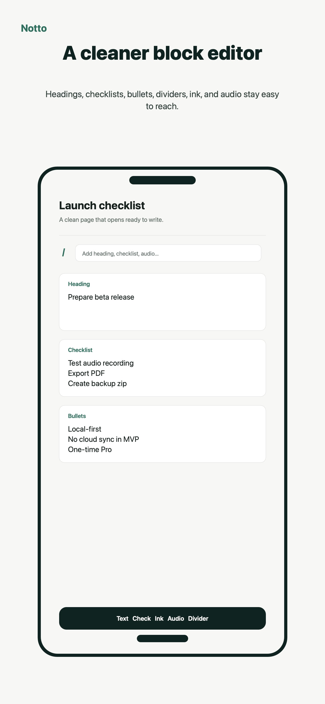 Screenshot 5 of Notto: Notes, Ink, Voice