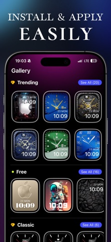Luxury Watch Faces Gallery #1 iPhone screenshot