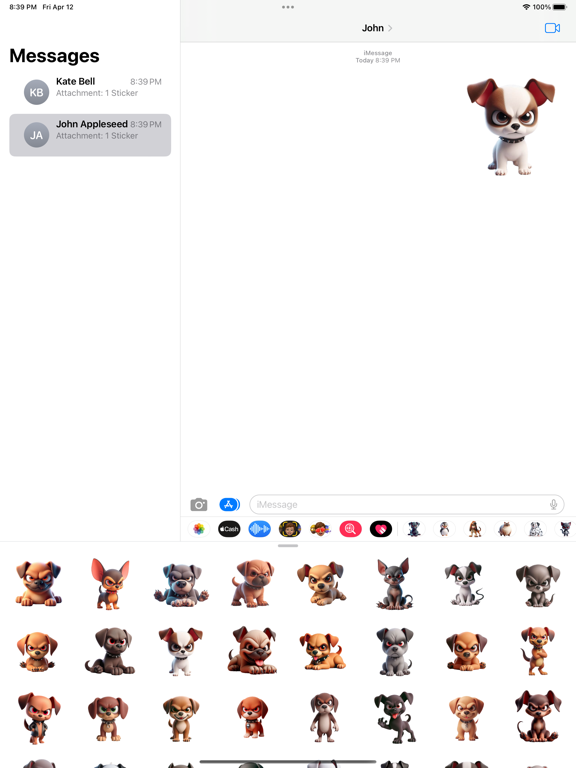 Screenshot #4 pour Evil Puppy Stickers