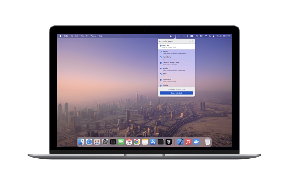 #9. Dev Cache Cleaner (macOS) Με: Oleksandr Hanhaliuk