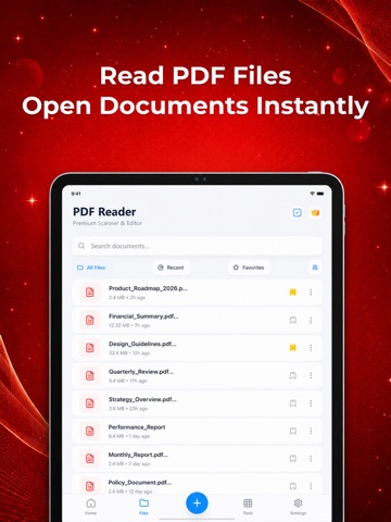 PDF Reader: Edit & OCR Scan iPad screenshot