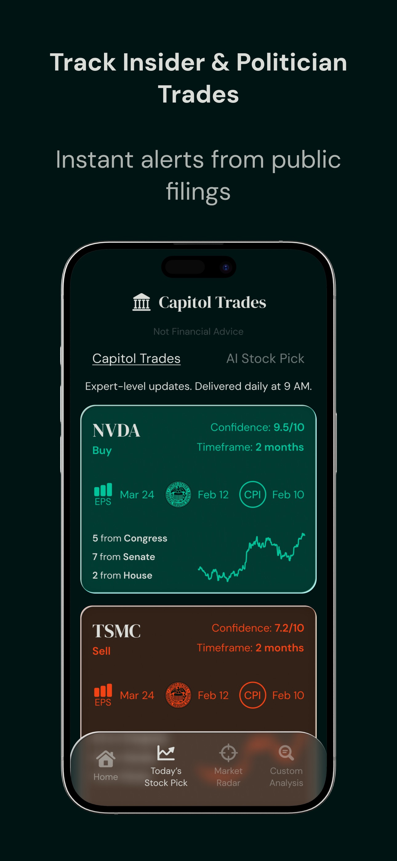 TradeGenius: Insider Trading screenshot 1