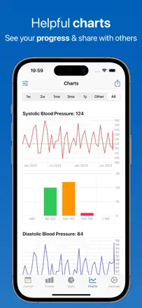 Blood Pressure Log Feeltracker : capture d’écran 2 sur 10
