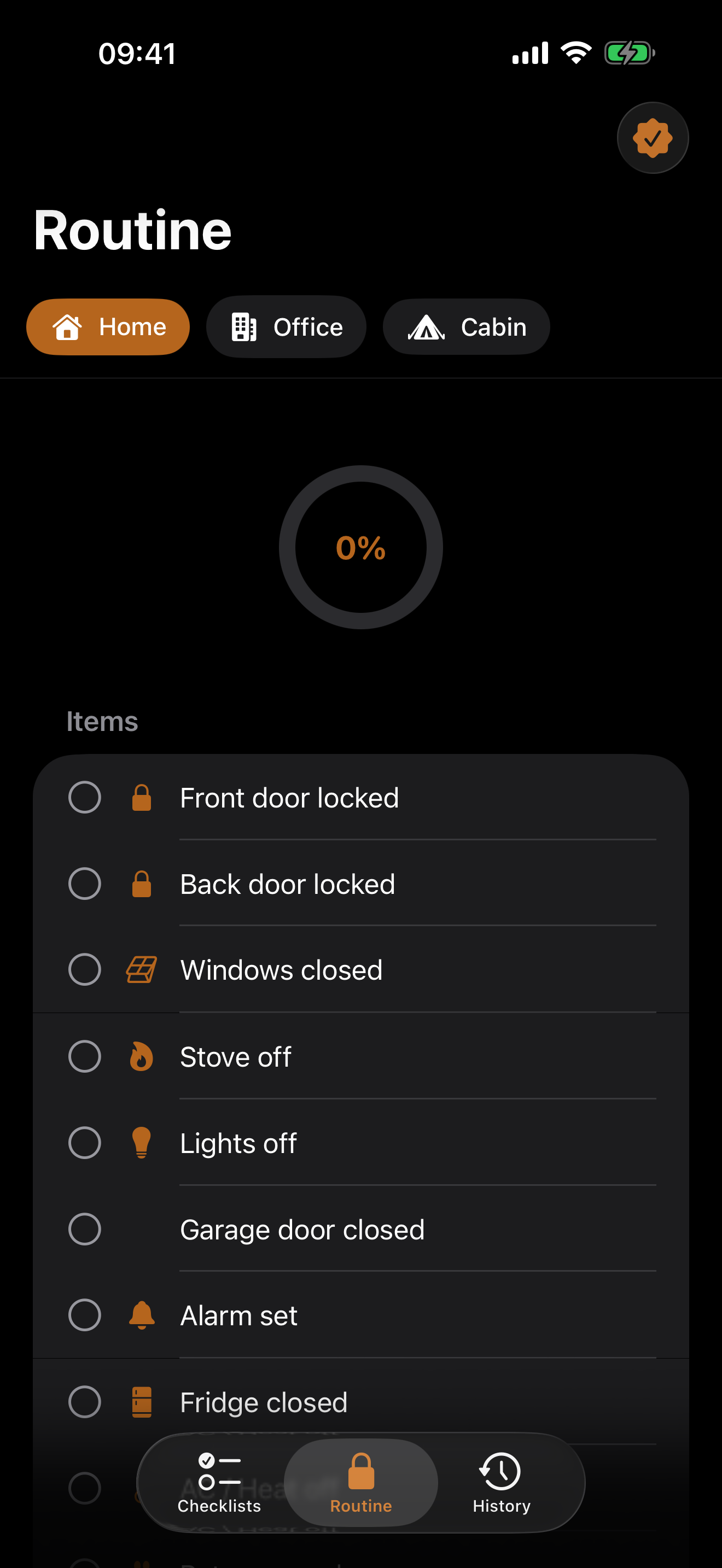 Latch: Lock-Up Checklist screenshot 2
