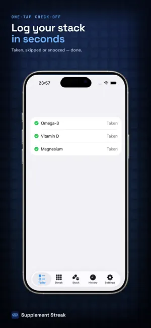 Supplement Streak: Tracker screenshot 2