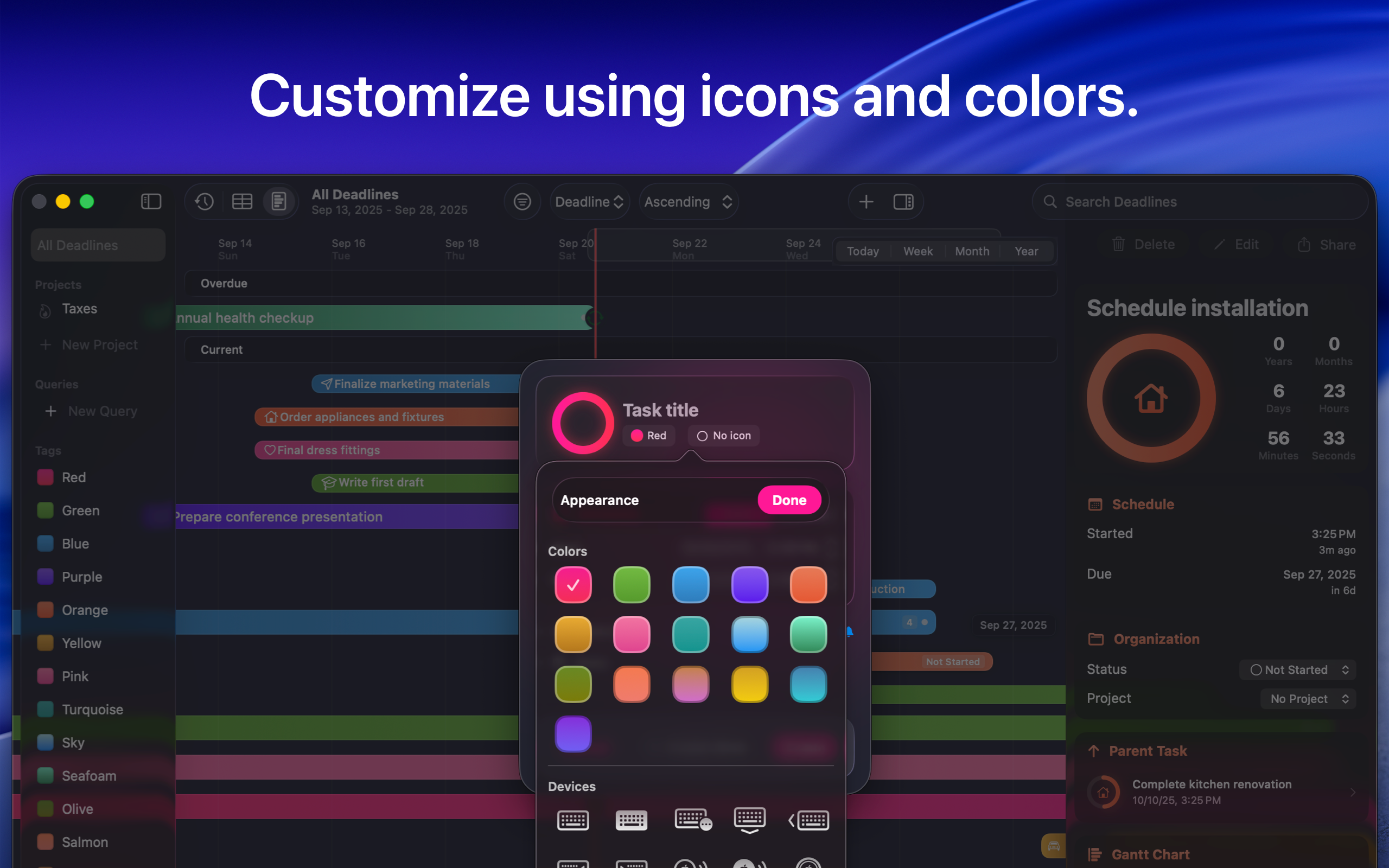 Deadliner – Time Management