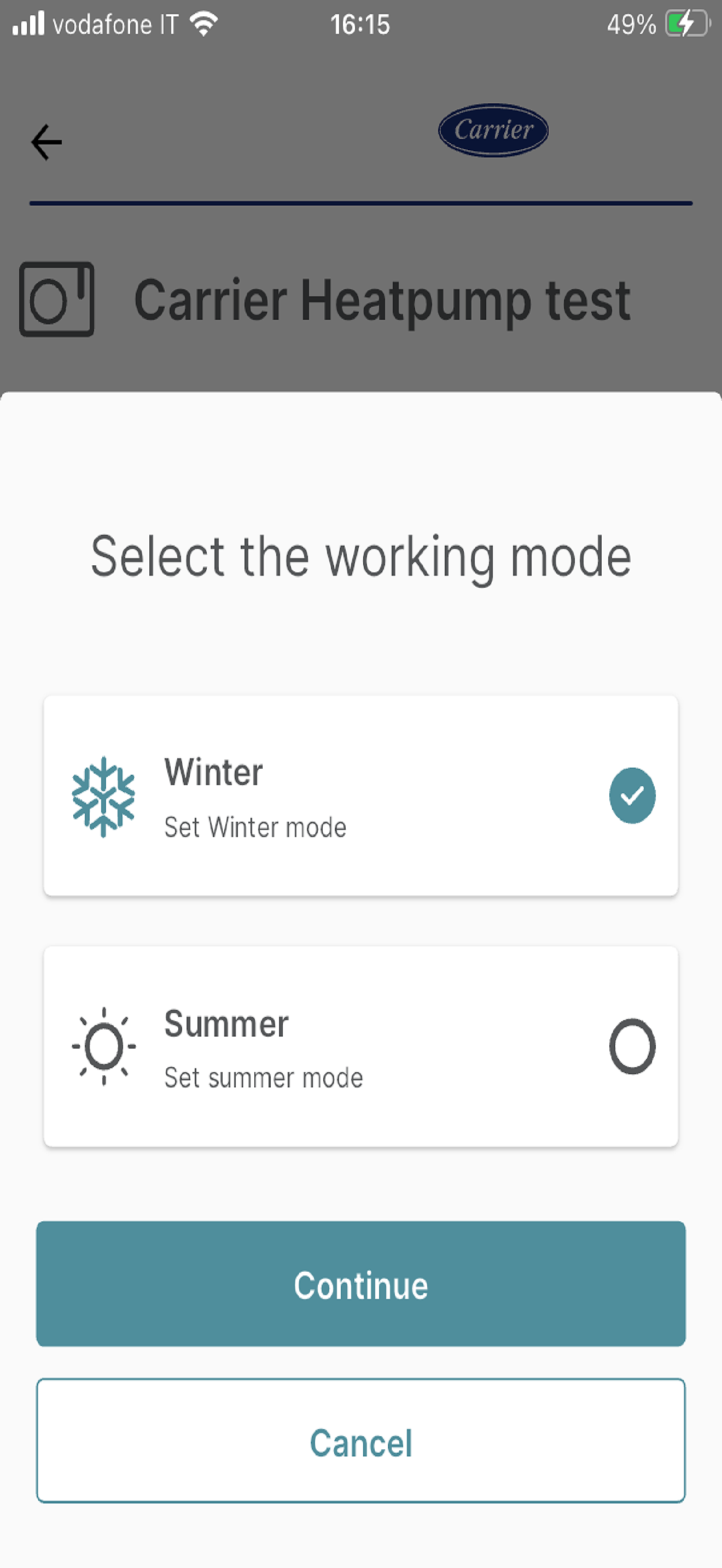 Carrier Comfort Management