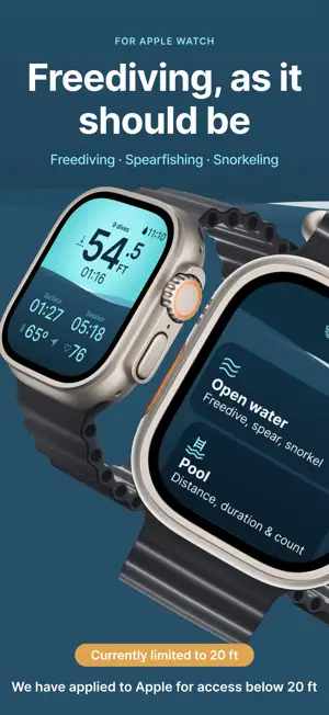 Blue Infinity Freediving Watch screenshot 1