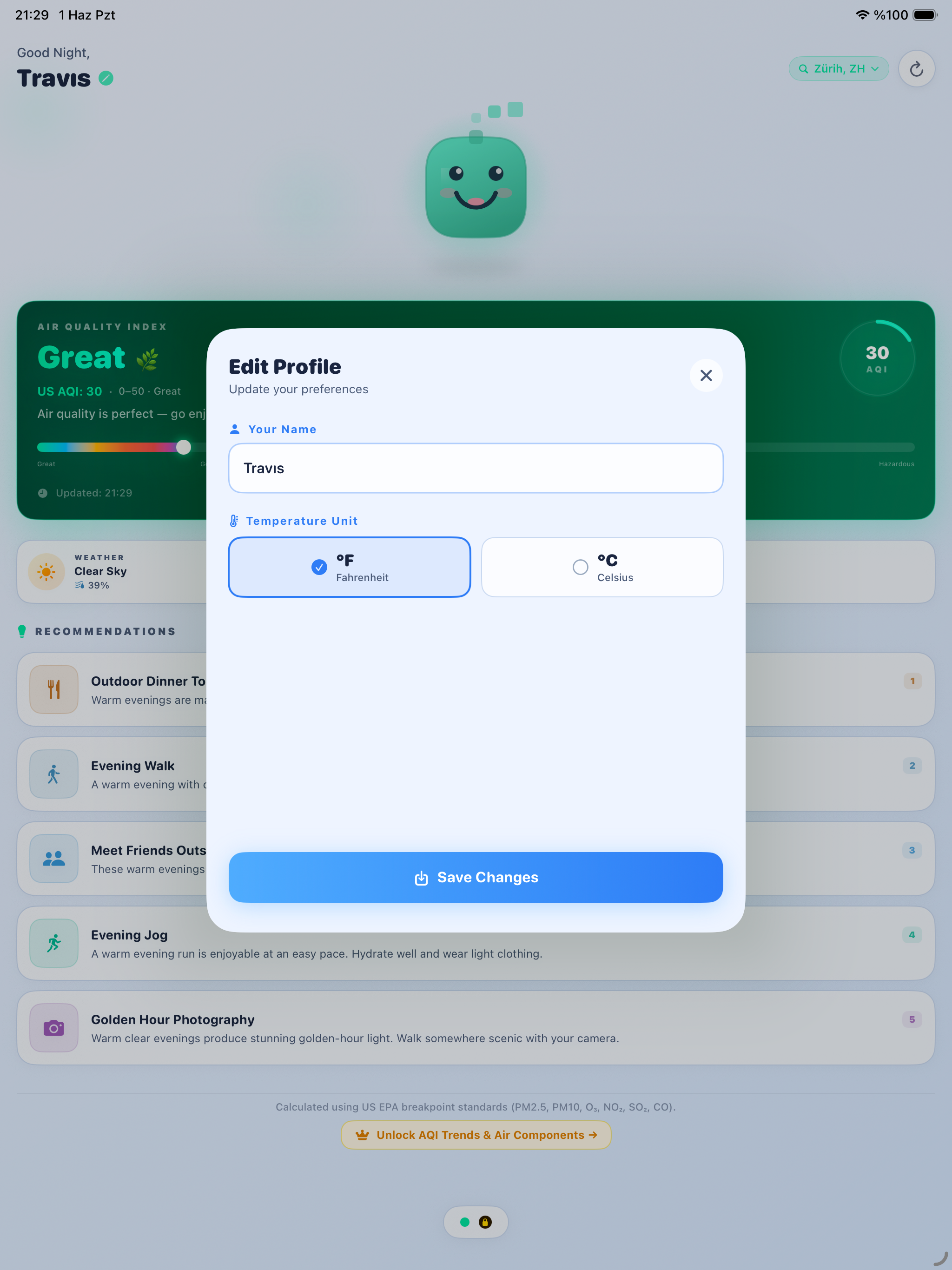 Gulldodo: Air Quality & Pollen screenshot 10