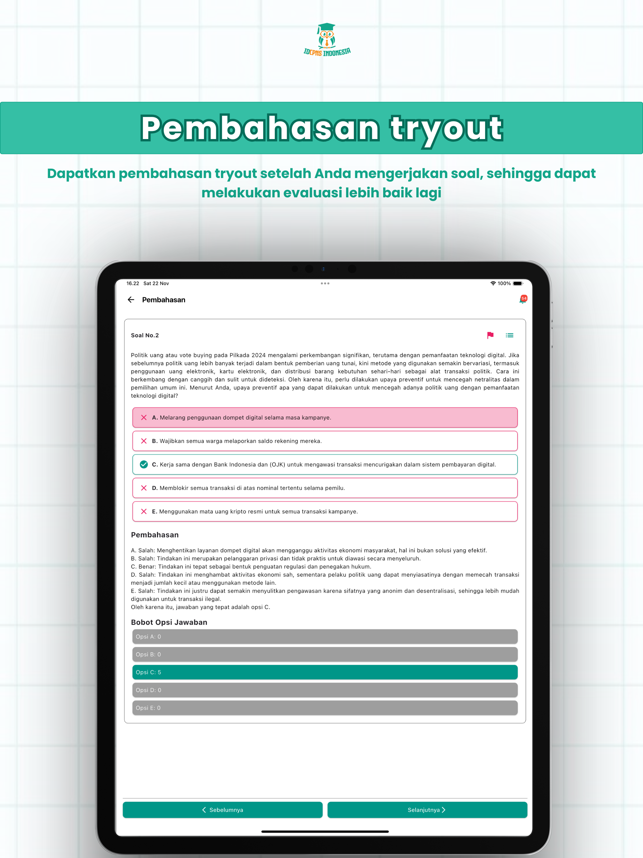 IDCPNS - TRYOUT & BIMBEL CPNS screenshot 12