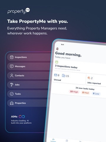 PropertyMe Manage PM iPad screenshot 1