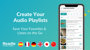 Readle: Learn Languages Daily screenshot