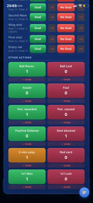 Handball Match Stats screenshot 2