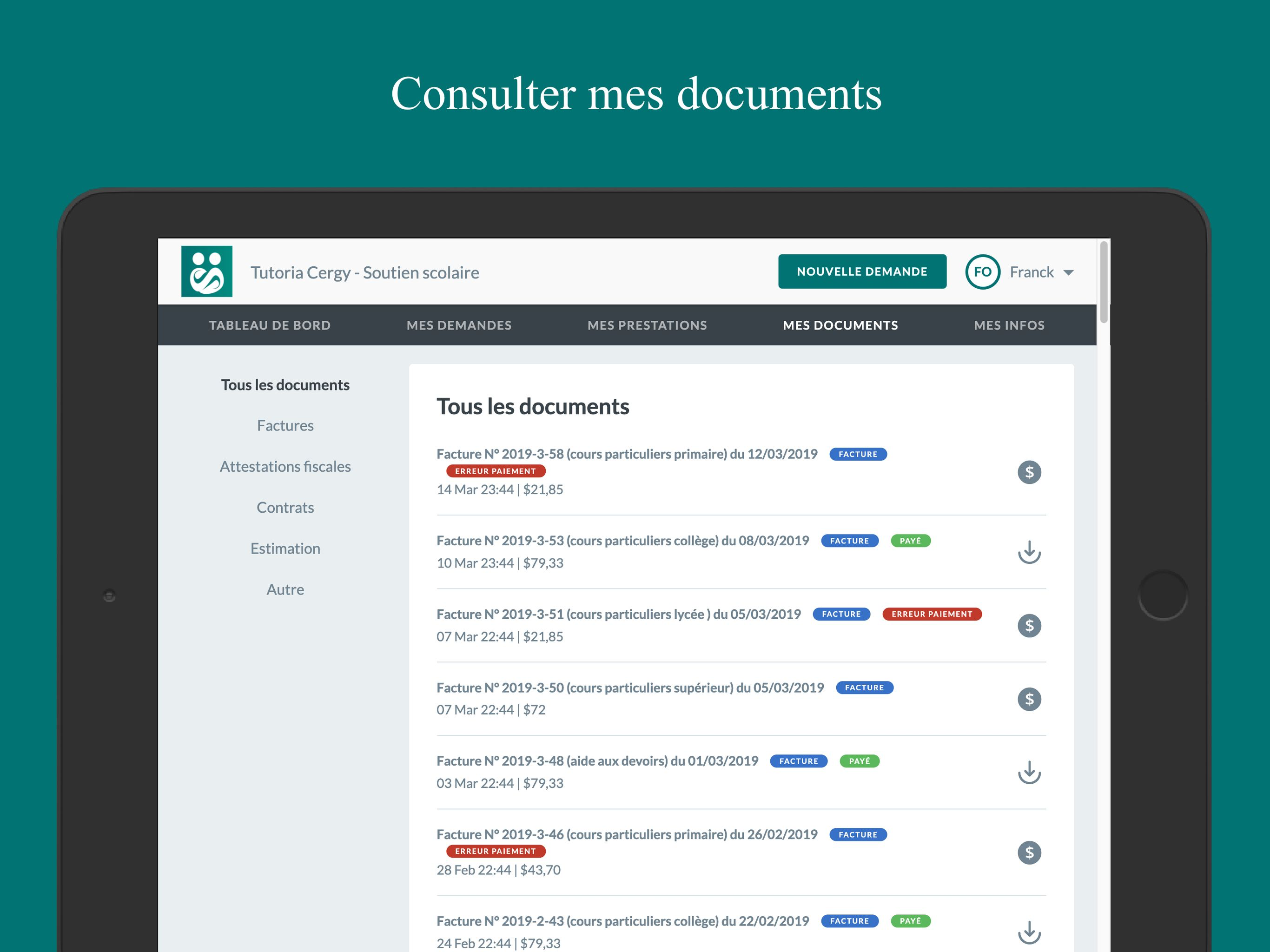 Tutoria - soutien scolaire