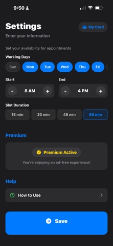 AI Business Card iPhone screenshot