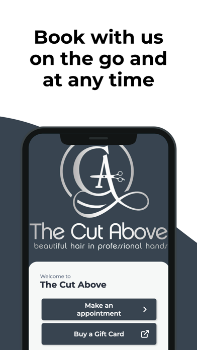 The Cut Above hairdressing app screenshot
