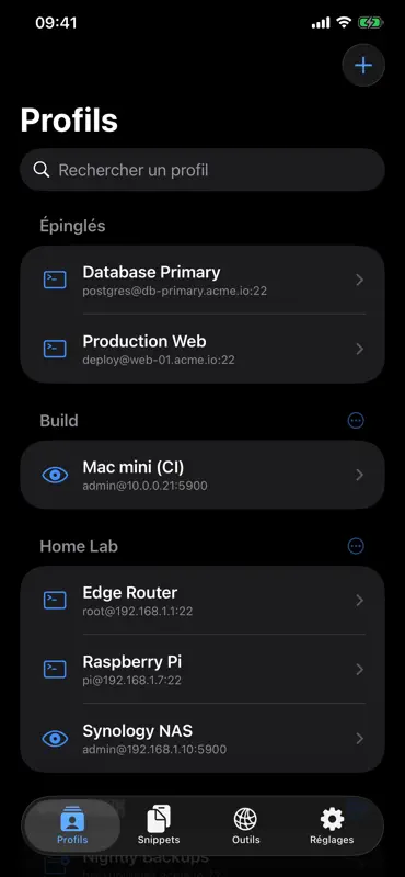 SSHive: SSH, SFTP & Terminal screenshot 1 of 4