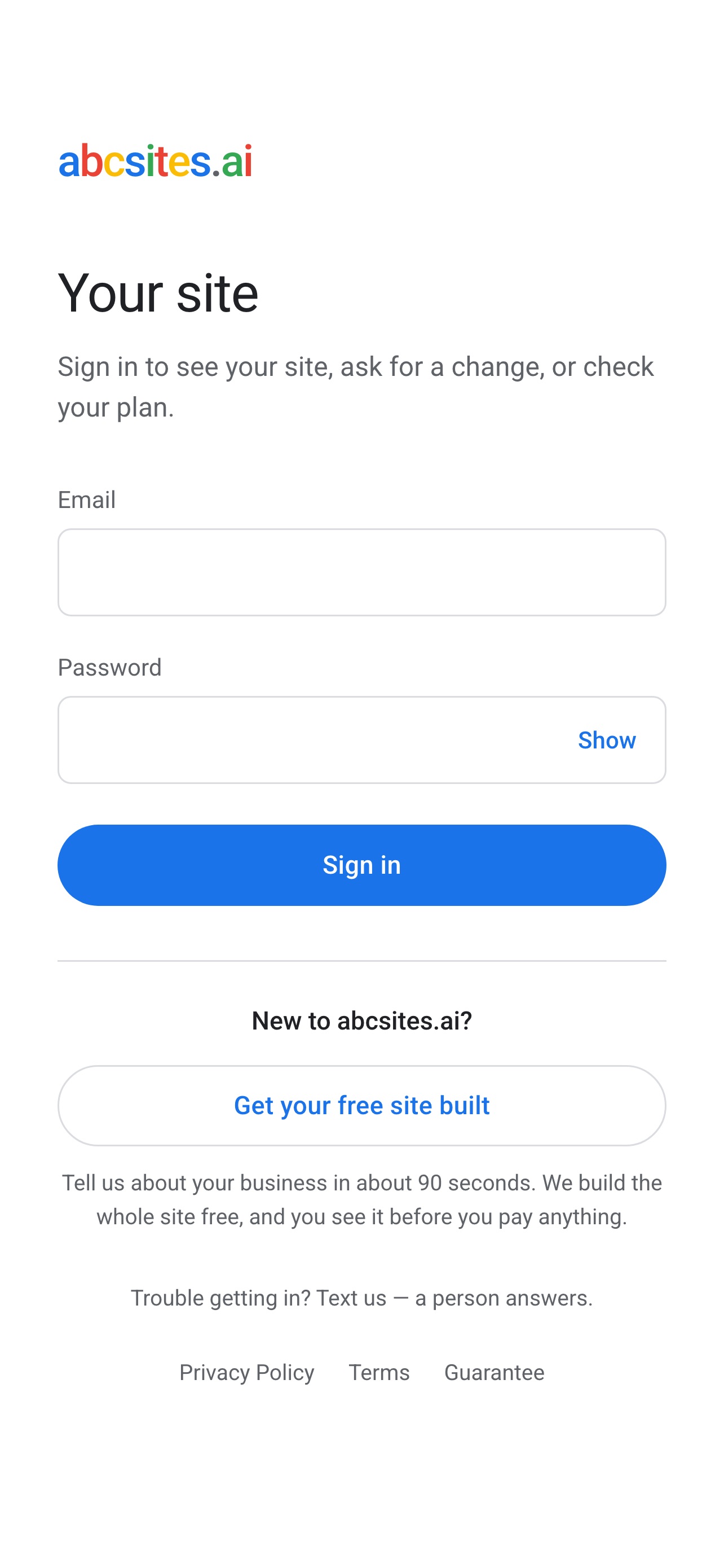 Screenshot 3 of abcsites.ai
