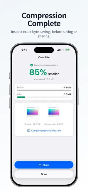 Smart PDF Compressor: Reduce screenshot 3