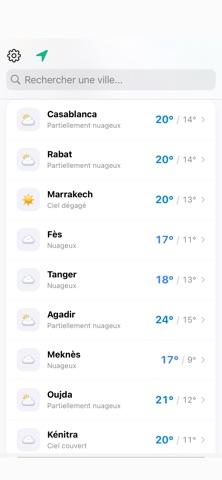 meteo maroc iPhone screenshot