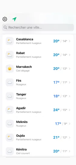 Скриншот Meteo Maroc на iPhone 2